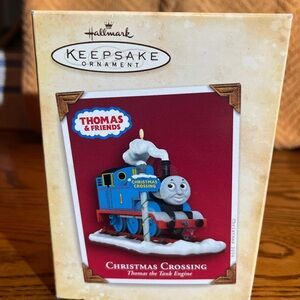 Hallmark Thomas the Tank Engine Christmas Crossing Keepsake Ornament 2004